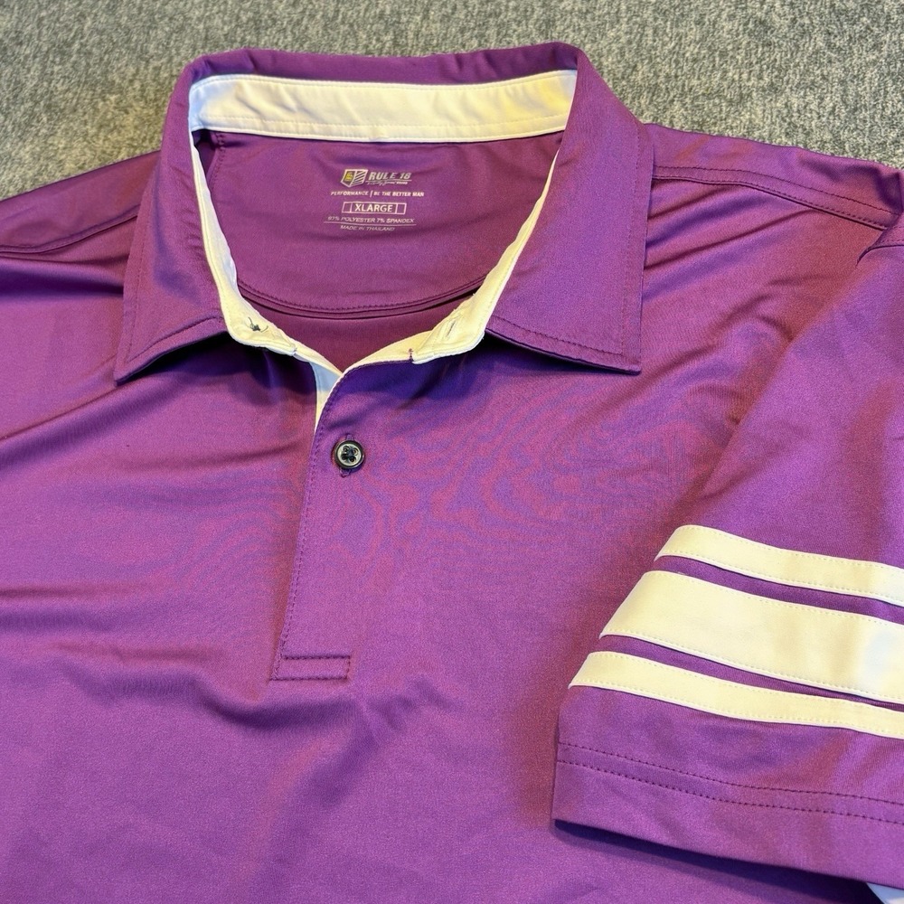 Rule 18 Golf Polo Shirt Men's XL Performance Stretch‎